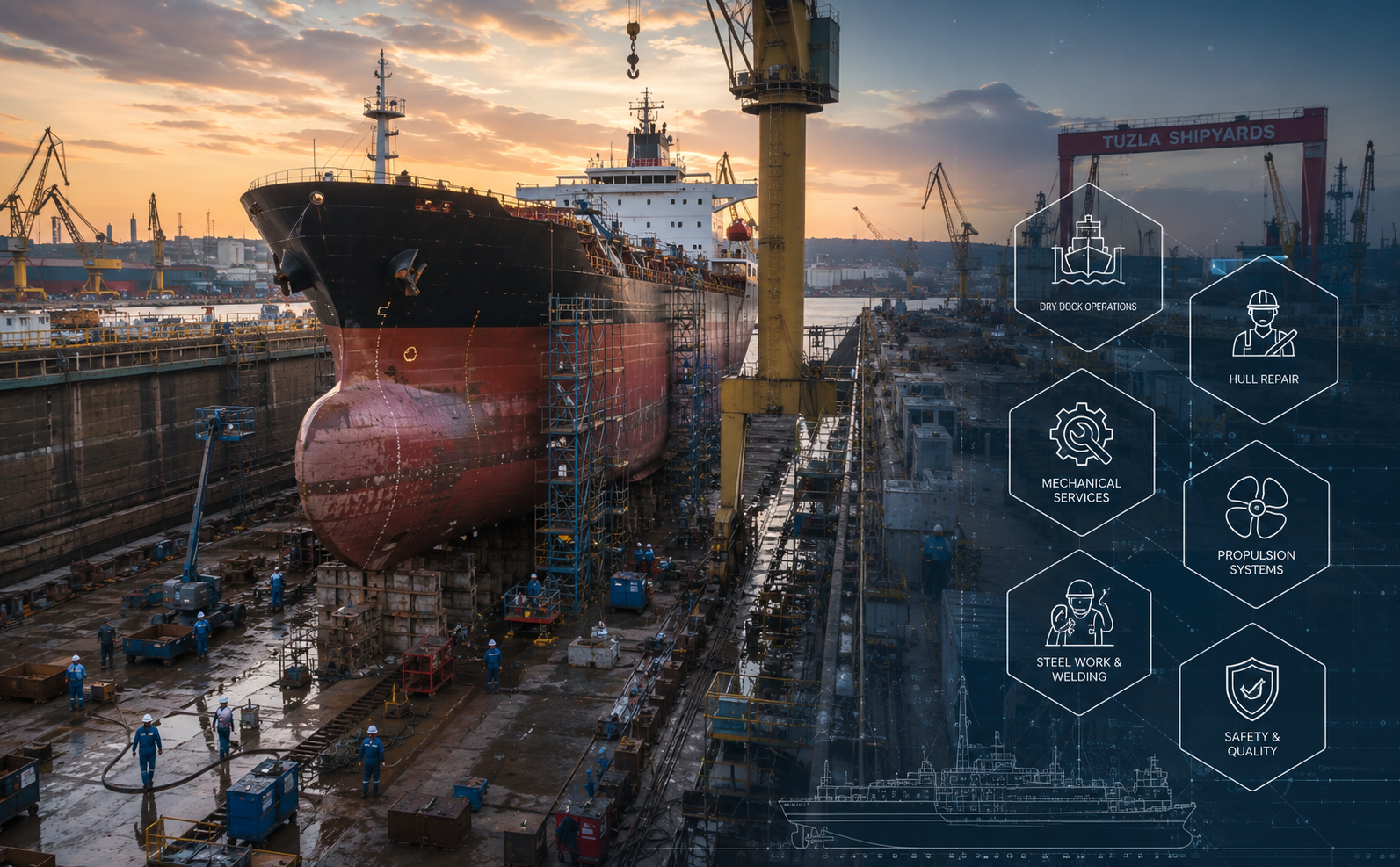 Tuzla Shipyard Agency: Dry Dock and Repair Operations