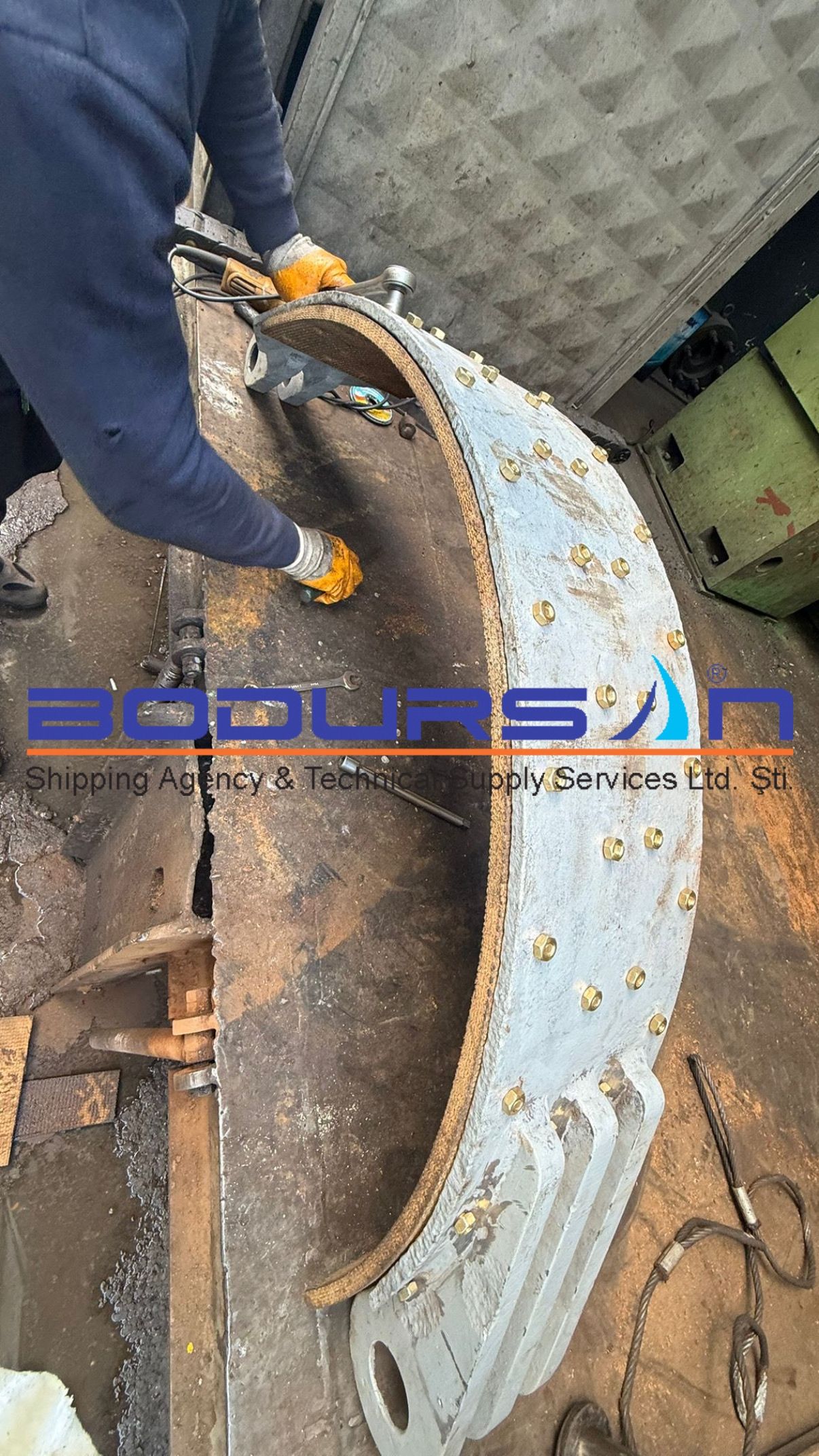 Anchor Winch Brake Maintenance and Pad Replacement Completed